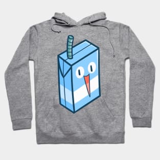 Cute Blue White Milk Box Hoodie